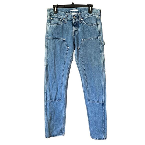 Helmut Lang Rare Masc Lo Utility Unisex Jeans Blue Size 30 Men/27 Women - Picture 4 of 12